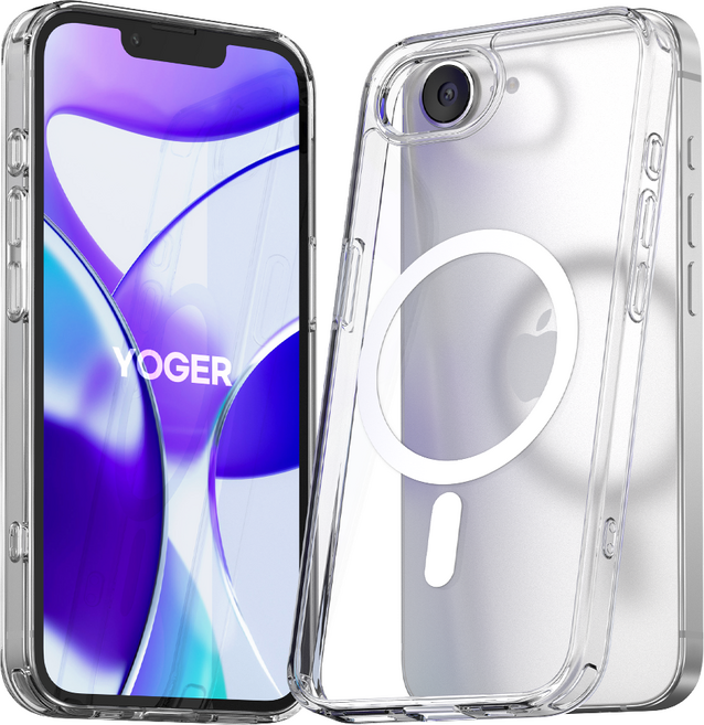 YOGER MagSafe 磁吸防變色透明手機殼