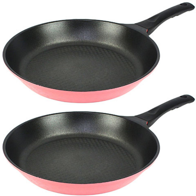 키친아트 본 핑크 프라이팬, 28cm, 2개