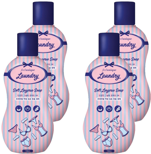 필루니크 런더리 소프트 란제리 솝 액상세제 본품, 150ml, 4개