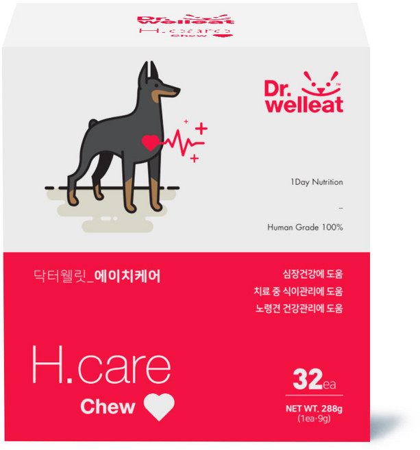 닥터웰릿 강아지 영양간식, 에이치케어, 288g, 1개