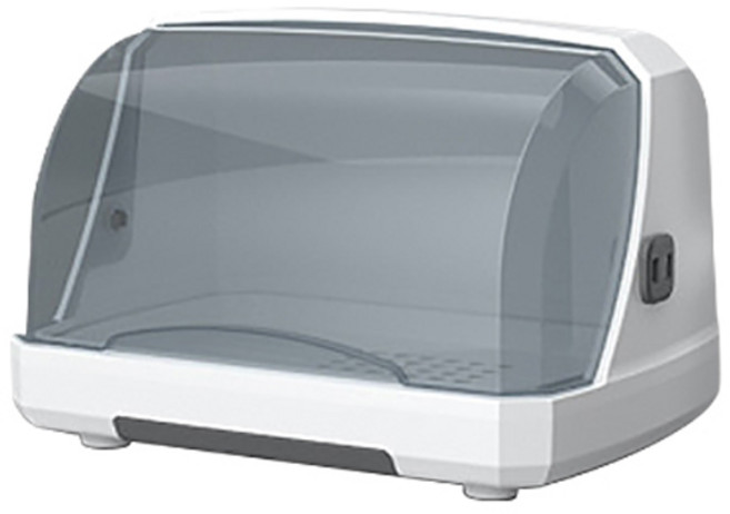 블럭마트 주방용품 뚜껑있는 그릇 식기 건조대 소형, 1단, 그레이, 1개