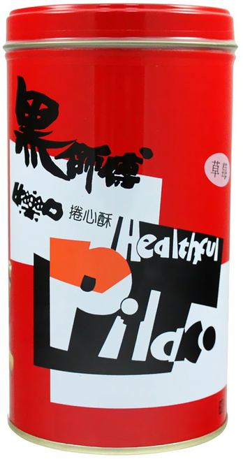 Healthful 黑師傅 捲心酥 草莓, 400g, 1罐