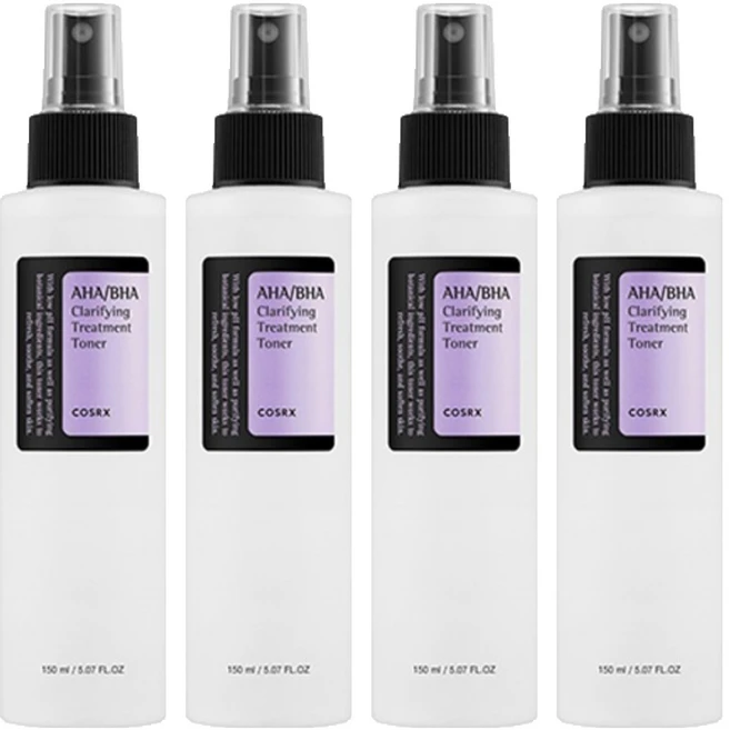 코스알엑스 아하 바하 클래리파잉 트리트먼트 토너, 150ml, 4개 - 쿠팡