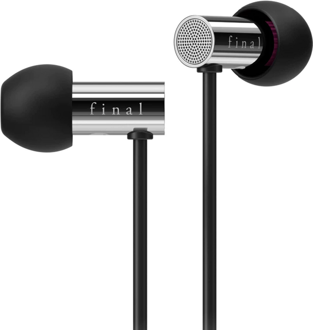 Final E3000 入耳式耳機 不鏽鋼材質外殼, FI-E3DSS, Black