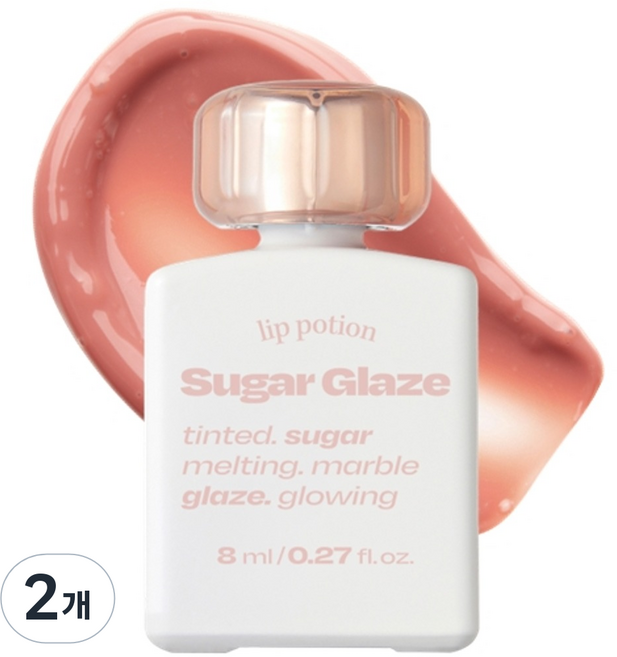 얼터너티브스테레오 립 포션 슈가 글레이즈 틴트, No 1 누디, 2개