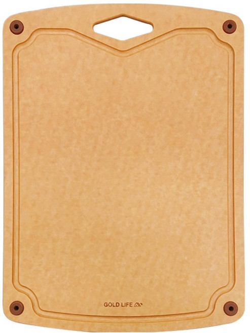 GOLD LIFE 酷澎獨家款 高密度不吸水木纖維砧板, 木色, 1個