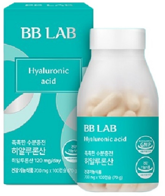 비비랩 촉촉한 수분충전 히알루론산, 100정, 1개