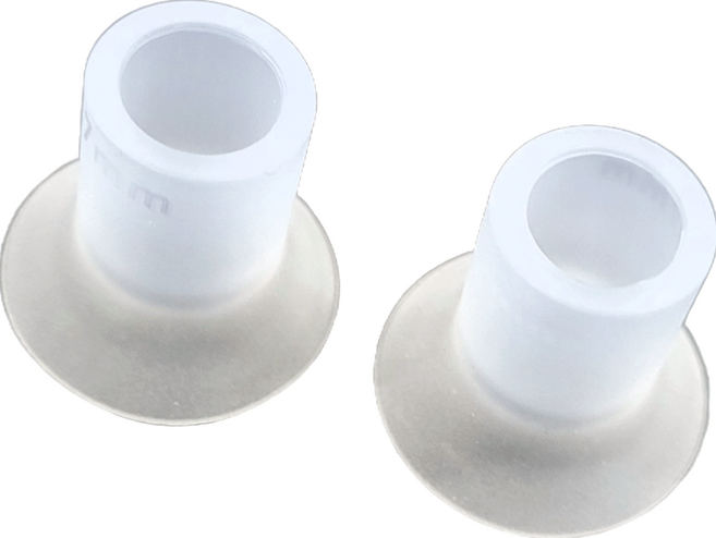 YOUHA 優合 吸乳器專用配件 喇叭罩口徑縮小器 17mm 2入組, 白色, 1組