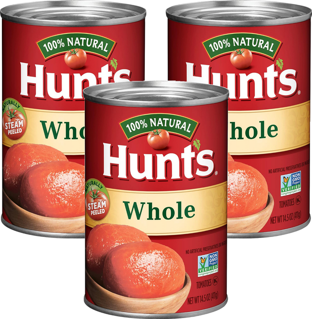 Hunt's 整粒蕃茄 罐頭, 411g, 3罐