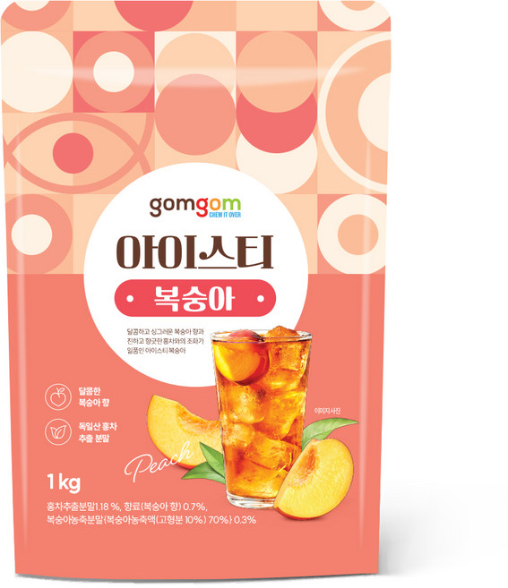 곰곰 아이스티 복숭아, 1kg, 1개입, 1개