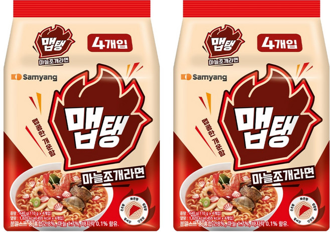 맵탱 마늘조개라면 110g, 8개