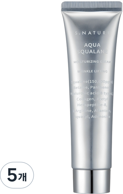 에스네이처 아쿠아 스쿠알란 수분크림, 80ml, 5개
