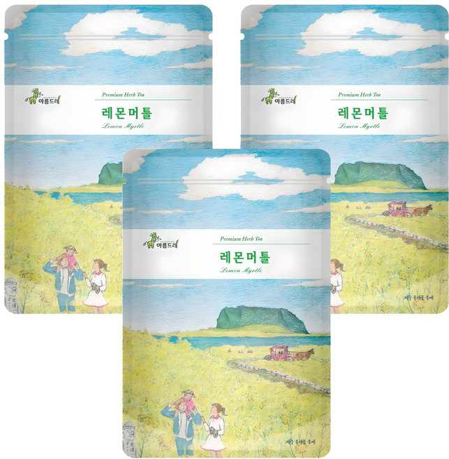아름드레 삼각 티백 허브 차, 1.1g, 25개입, 3개