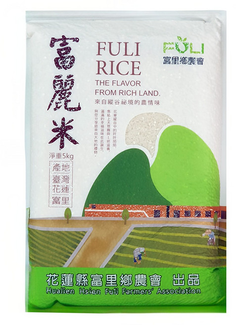 富里鄉農會 富麗米, 5kg, 1包, CNS二等