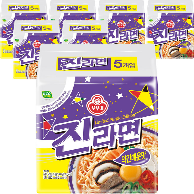 오뚜기 진라면 약간매운맛 120g, 35개