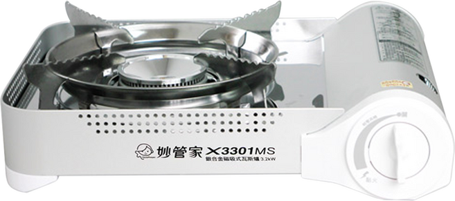 HouseKeeper 妙管家 銀合金磁吸式瓦斯爐 1.5kg, 銀色, 1個