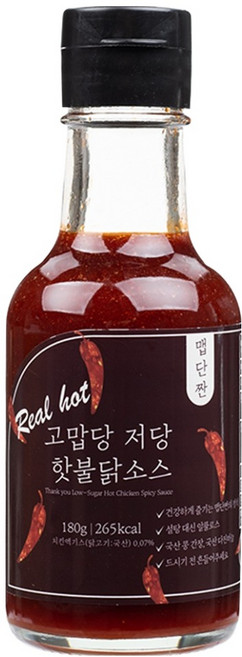 고맙당 저당 핫불닭소스, 180g, 1개
