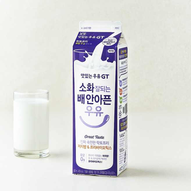 남양유업 맛있는우유GT 소화 잘되는 배 안아픈 저지방 & 프리바이오틱스 우유, 900ml, 1개