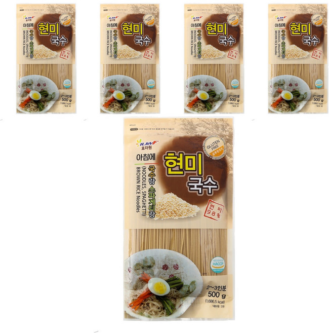 효자원 아침에 현미국수, 500g, 5개