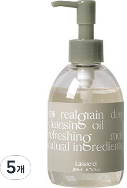 라씨엘르 곡물 클렌징 오일, 200ml, 5개