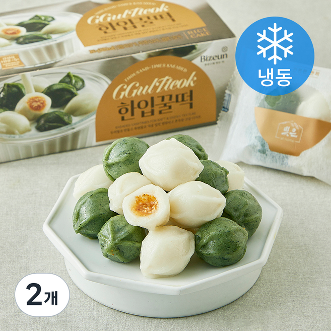 빚은 한입꿀떡 (냉동), 72g, 2개, 5개입