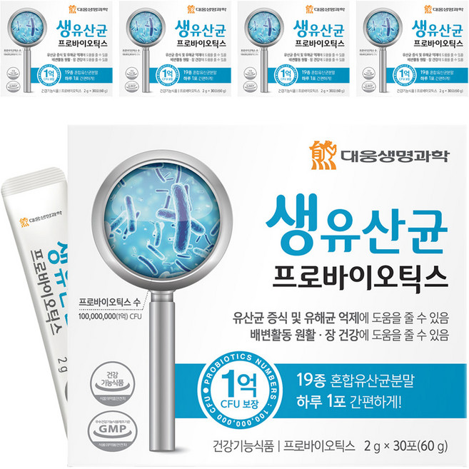 DAEWOONG LIFE SCIENCE 活性益生菌 30入, 60g, 5個