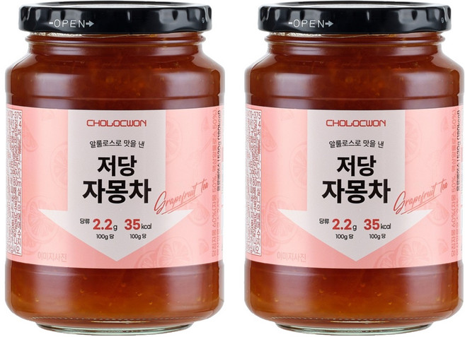 초록원 알룰로스 저당 자몽차, 530g, 1개입, 2개