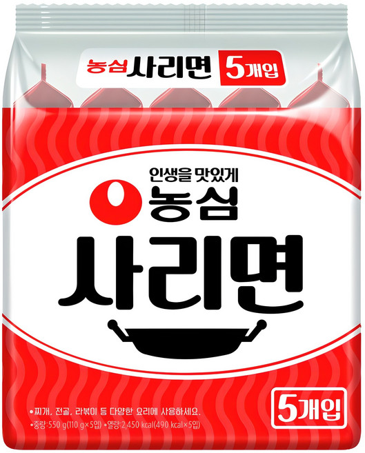 농심 사리면 110g, 5개