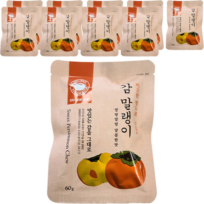 감 말랭이, 60g, 10개