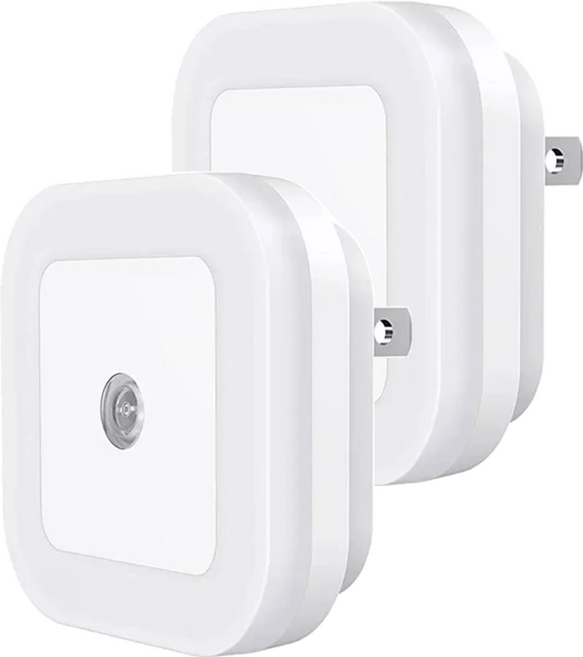 AHOYE LED光線感應燈/小夜燈/階梯燈/走廊燈/浴室燈2件組, 1組, 柔光