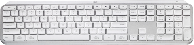 logitech 羅技 藍芽無線智能鍵盤, 珍珠白, MX KEYS S, 薄膜式按鍵, 1個