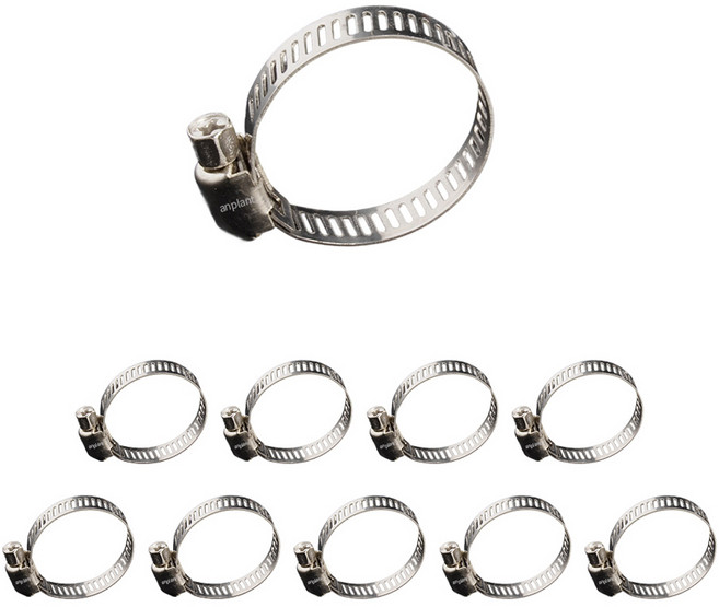 앙플랜트 올스텐 호스 스텐밴드 십자 나사형 18~32mm, 10개