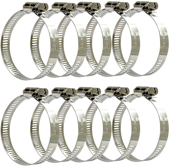 앙플랜트 올스텐 호스 스텐밴드 십자 나사형 40~64mm, 10개