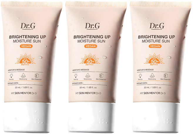 Dr.G 亮白保濕防曬霜 SPF50+ PA++++, 3個, 50ml