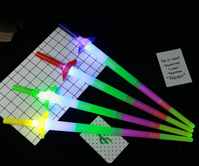 모하코 LED 삼단 접이식 야광봉 4개입, 랜덤 발송, 1개