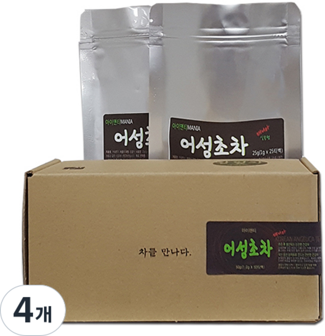 아이앤티 어성초차 25p, 25개입, 4개, 1.2g