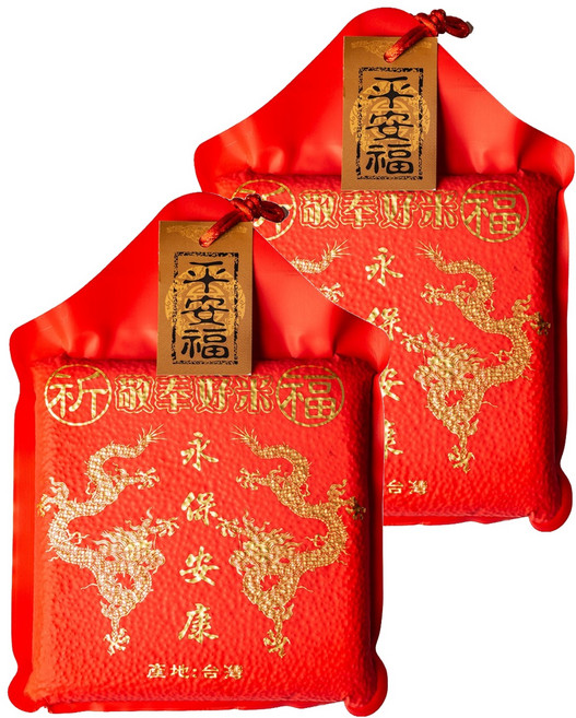 Lucky Rice 幸福來稻 平安福米, CNS 二等, 1kg, 2個