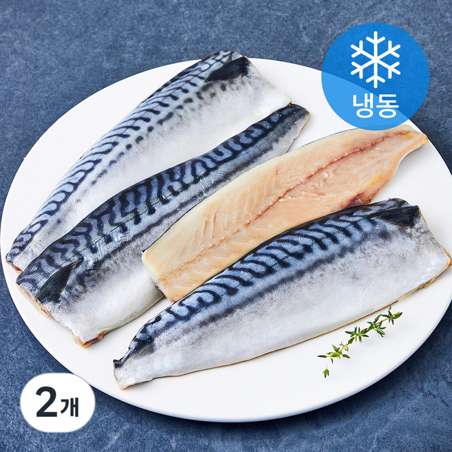 고등어청년 순살 고등어 필렛 (냉동), 2개, 1kg(쪽 당 110~130g)