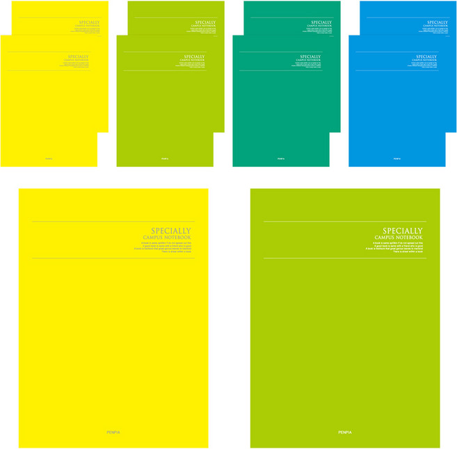 펜피아 800 중고등 제본노트 무제 민자A, 랜덤발송, 10개