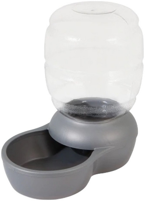 Petmate Replendish 專利抗菌寵物餵水器 M(21.29 x 38.1 x 43.94) 9.5L, 灰色, 1個