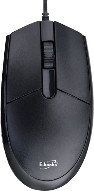 E-books M78 人體工學 Wired 滑鼠 黑色 1000 DPI E-PCG259