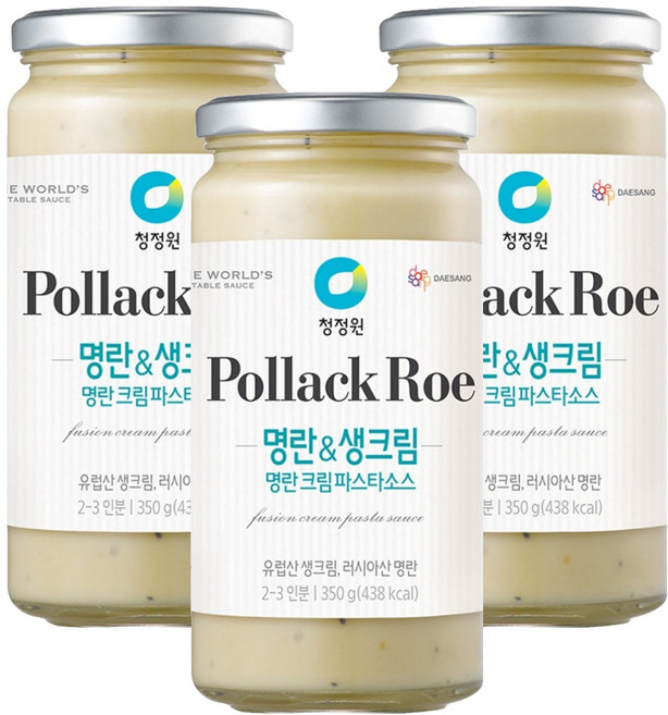 清淨園 明太子奶油義大利麵醬, 350g, 3罐