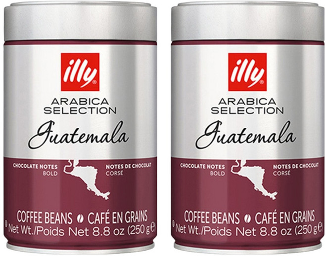일리 아라비카 셀렉션 과테말라 원두, 홀빈(분쇄안함), 250g, 2개