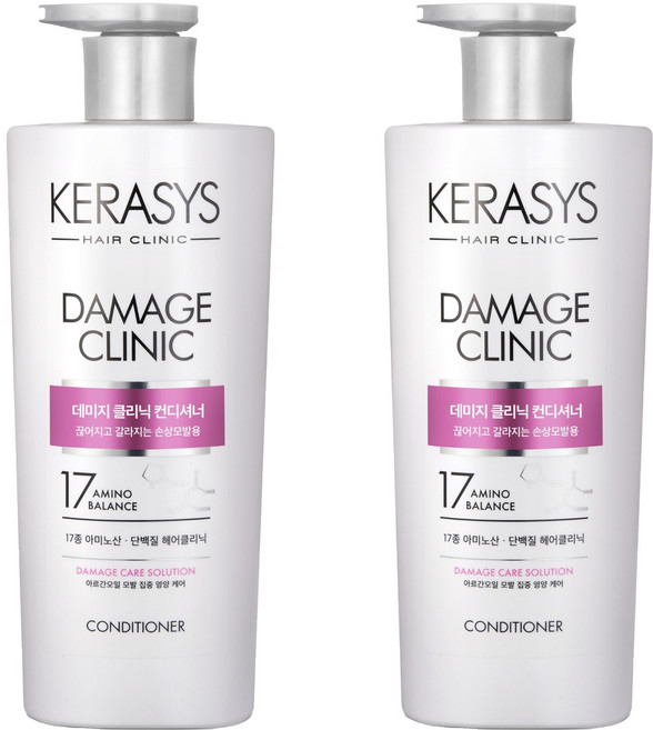 케라시스 데미지 클리닉 단백질 컨디셔너, 600ml, 2개