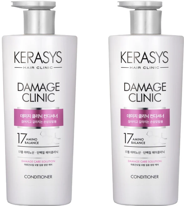 케라시스 데미지 클리닉 단백질 컨디셔너, 600ml, 2개 - 쿠팡