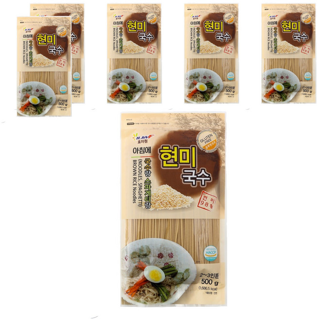 효자원 아침에 현미국수, 500g, 6개