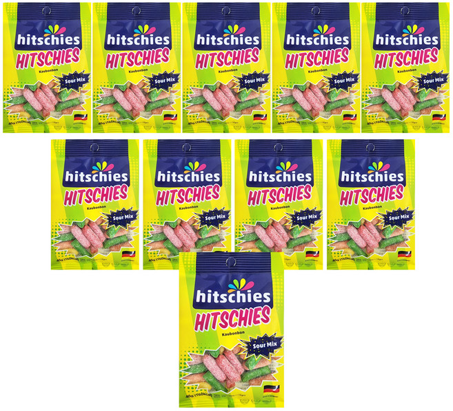 HITSCHLER 酸味玉米糖軟糖, 40g, 10個