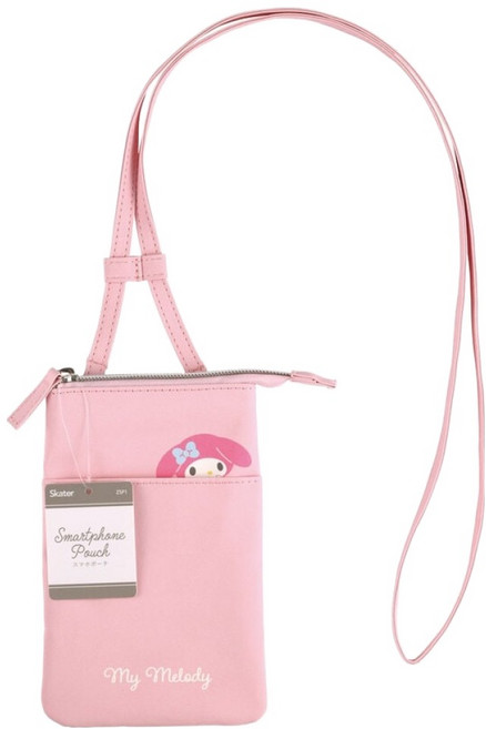 Skater 手機掛袋, Melody 粉色, 1個
