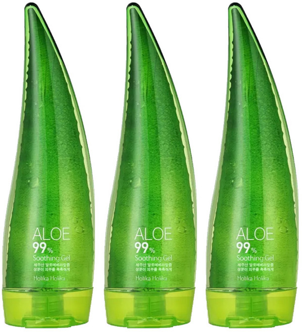 HOLIKA HOLIKA 99% 舒緩蘆薈凝膠, 55ml, 3件