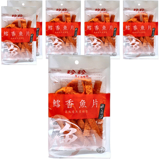 珍珍 鱈香魚片, 40g, 6包